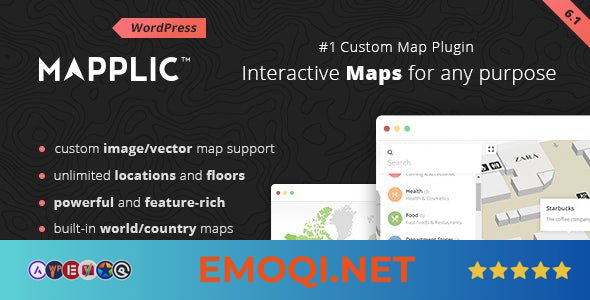 Download Mapplic v8.4.1 – Custom Interactive Map WordPress Plugin